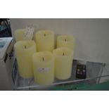 *6pc LED Colour Candle Set with Remote