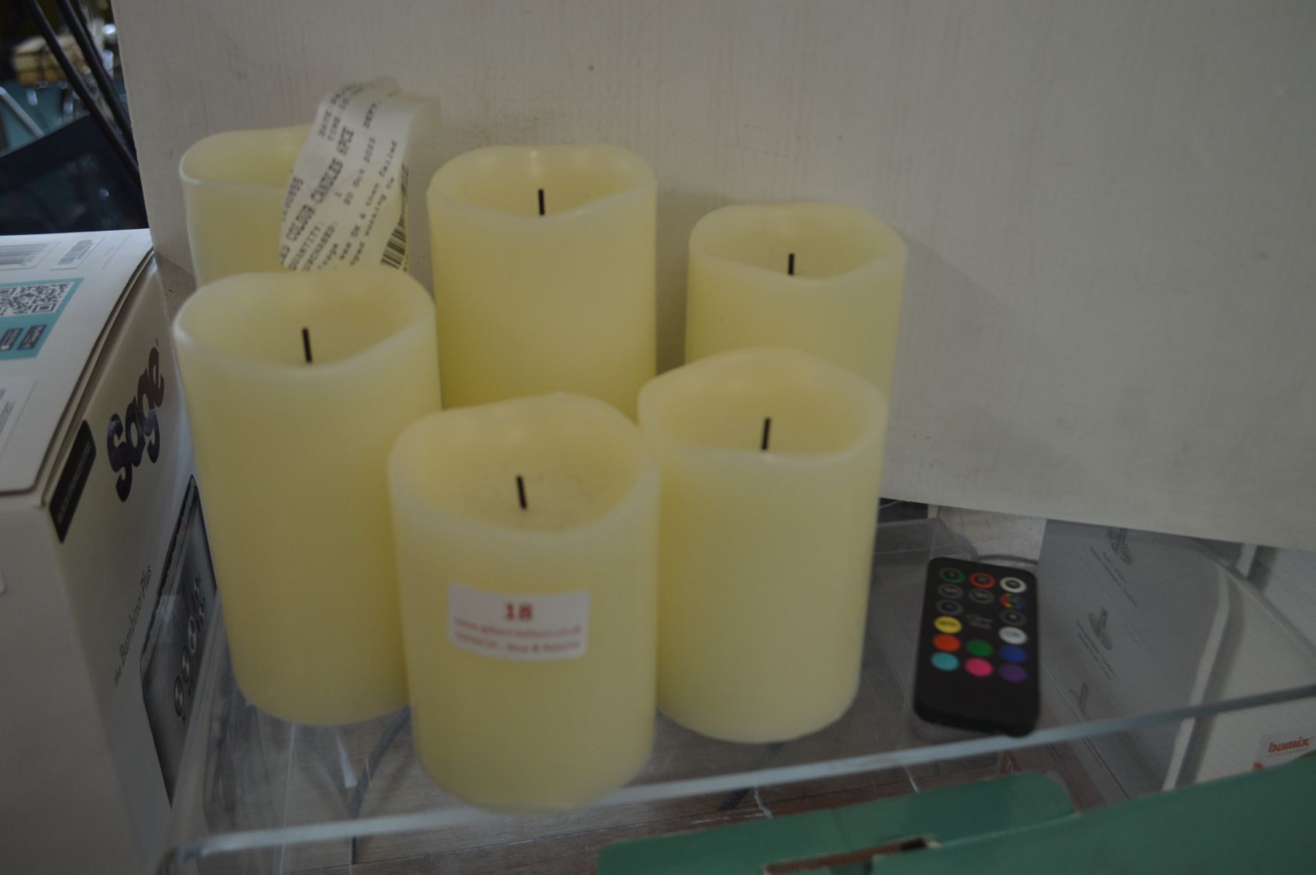 *6pc LED Colour Candle Set with Remote
