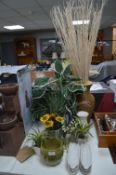 Artificial Flowers, Vases, etc.