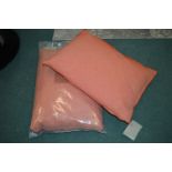 *Two GoodHome Kisiria Salmon Pink Cushions