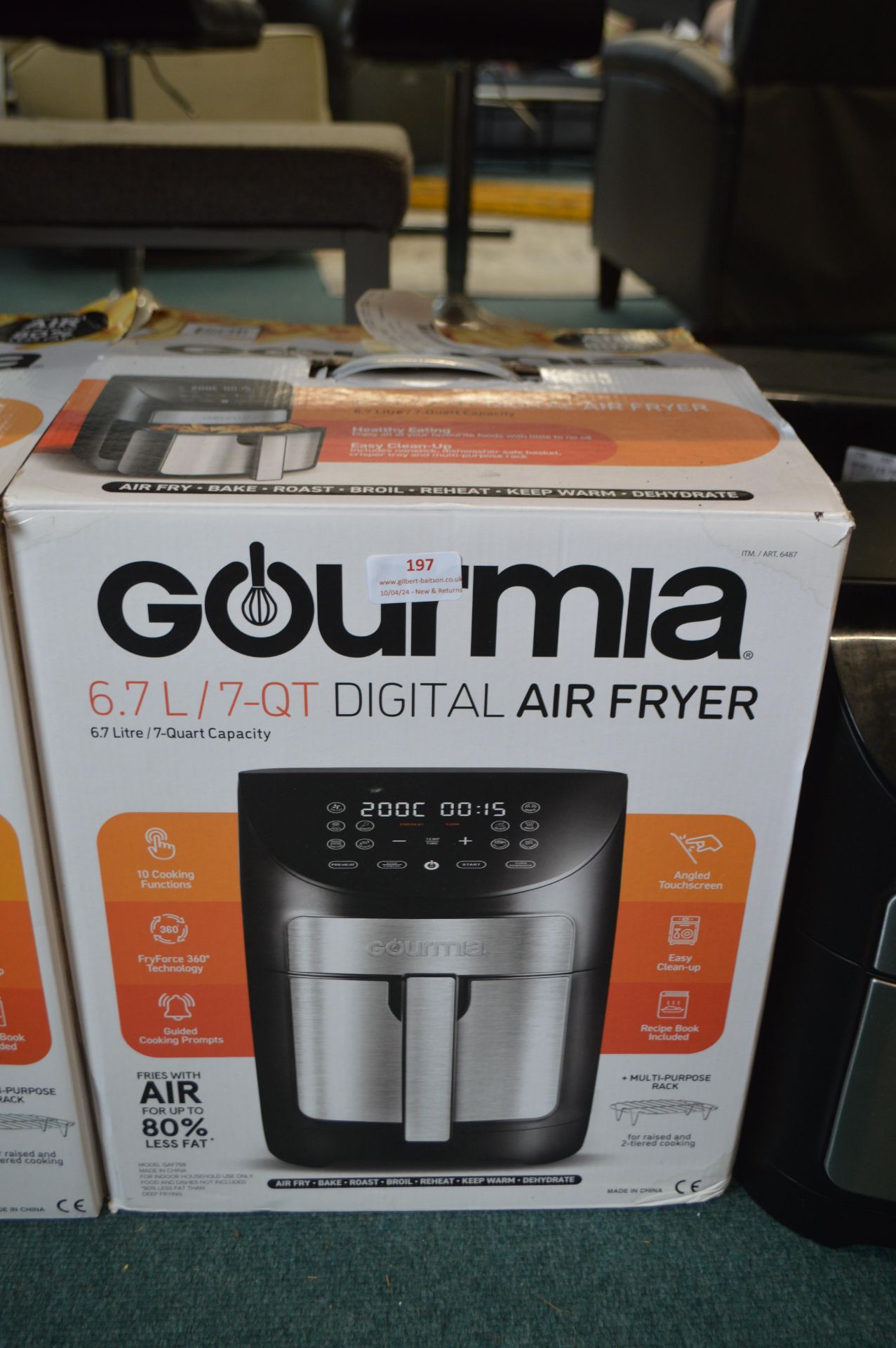 *Gourmia 6.7L Digital Air Fryer