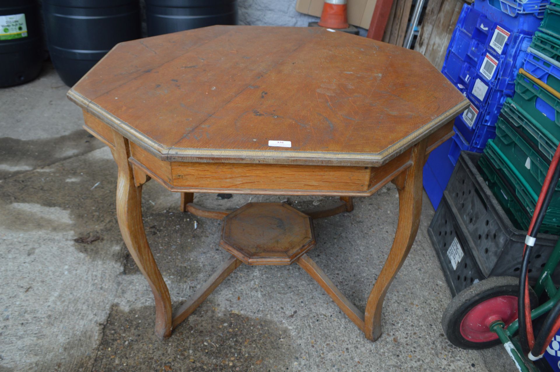 Octagonal Oak Table