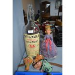 Puppet, Dolls, and a Whiskey Bottle