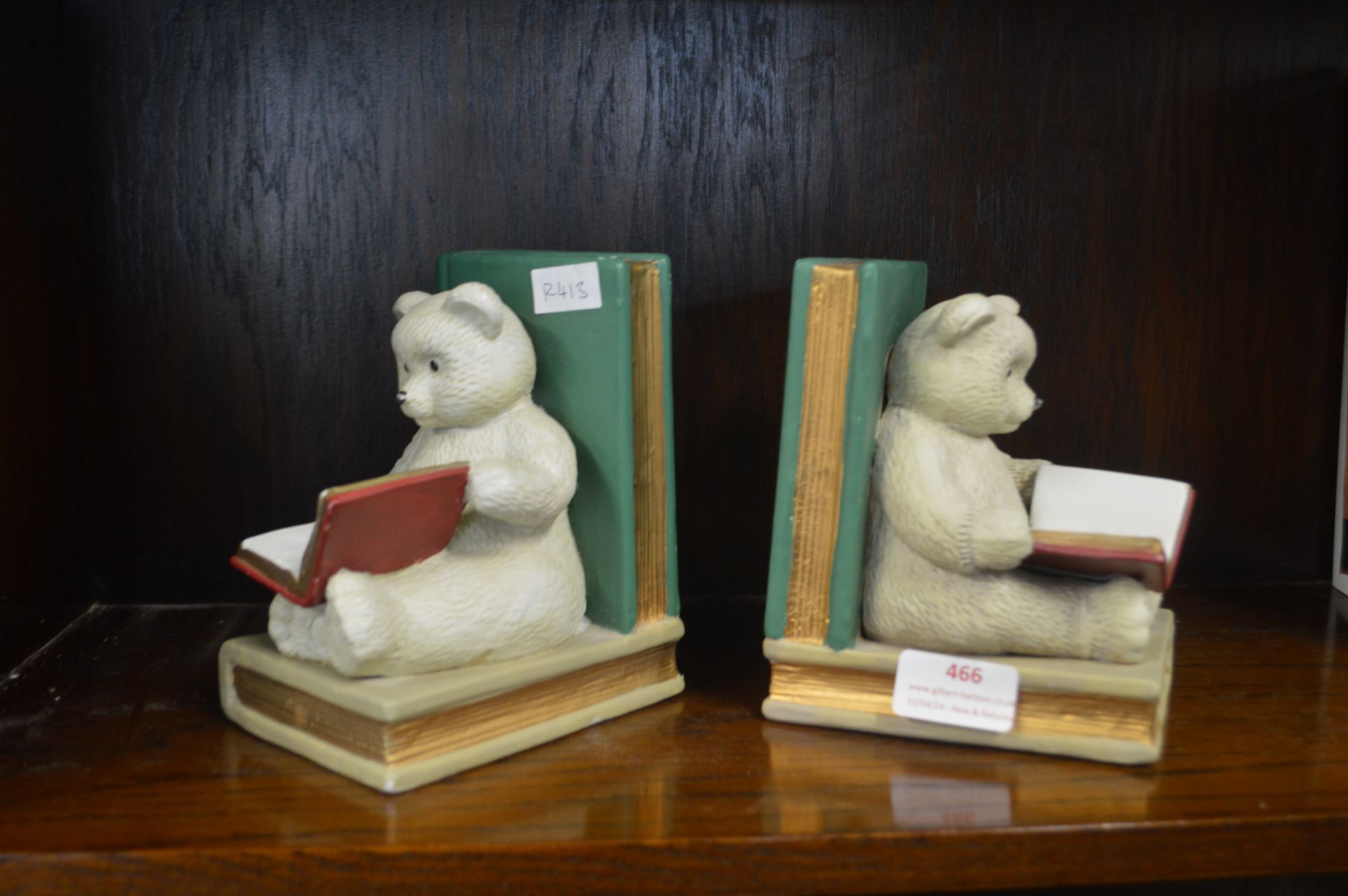Two Teddy Bear Book Ends