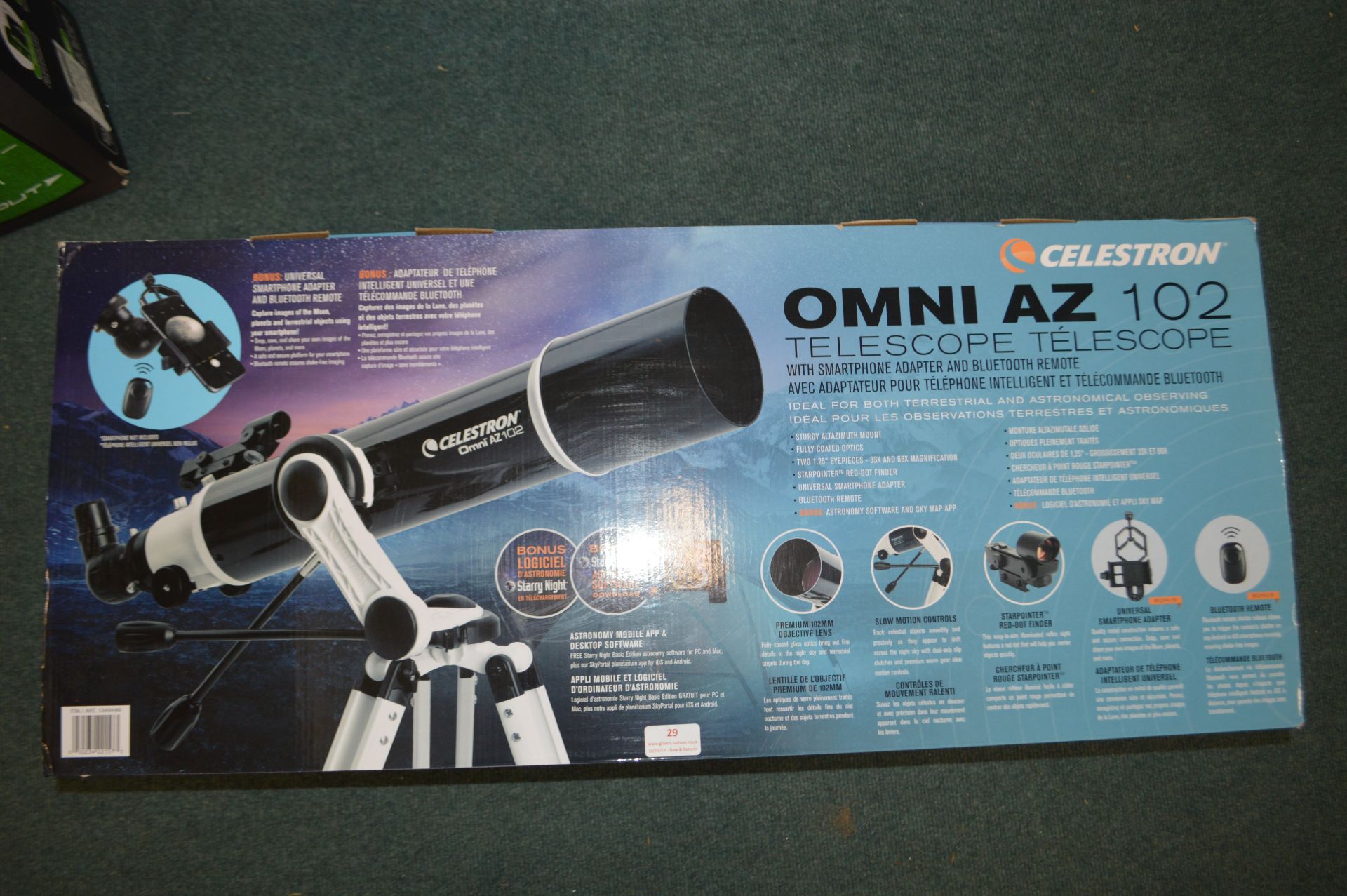 *Celestron Omni AZ102 Telescope - Image 2 of 2