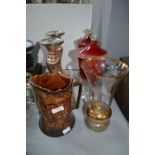 Glass Vases, Lidded Pots, and Candlesticks