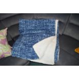 *Life Comfort Blue Plush Throw