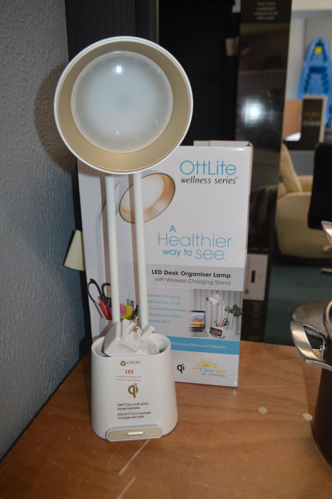 *Ottlite LED Desk Organiser Lamp