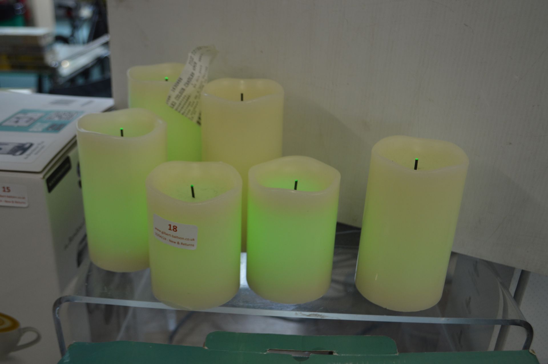 *6pc LED Colour Candle Set with Remote - Image 3 of 3