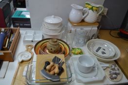 Kitchenware Including Serving Bowls, Utensils, etc