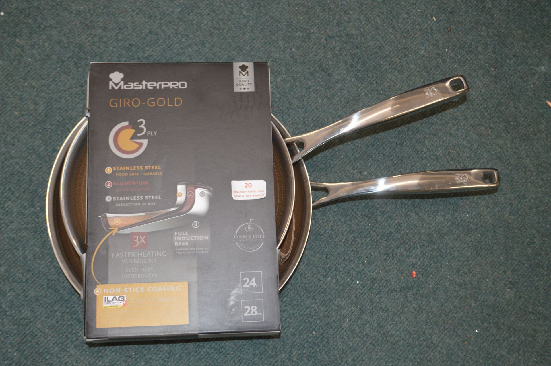 *Master Pro Gyro Gold 2pc Non-Stick Pan Set