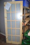 *15 Lite Knotty Pine Obscure Glazed Internal Door 80”x32”
