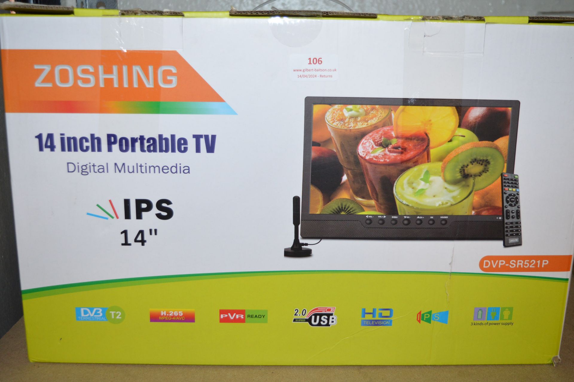 *Loshing 14” Portable TV