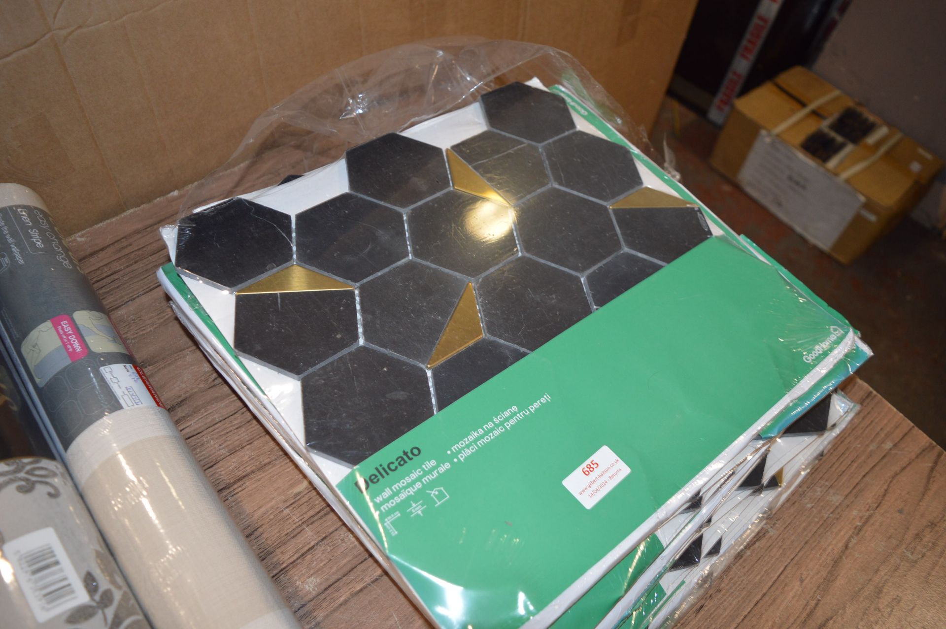 *~12 Packs of Black Wall Tiles