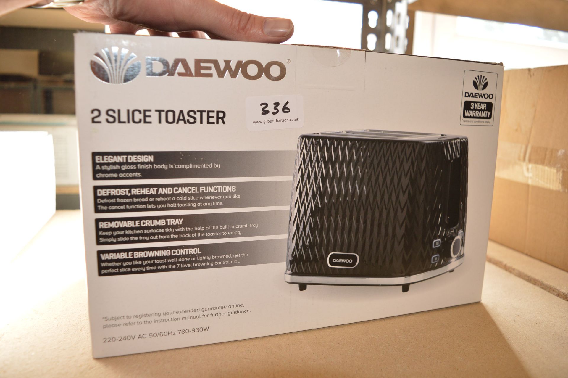 *Daewoo Two Slice Toaster