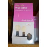 *Two Black Wall Lamps