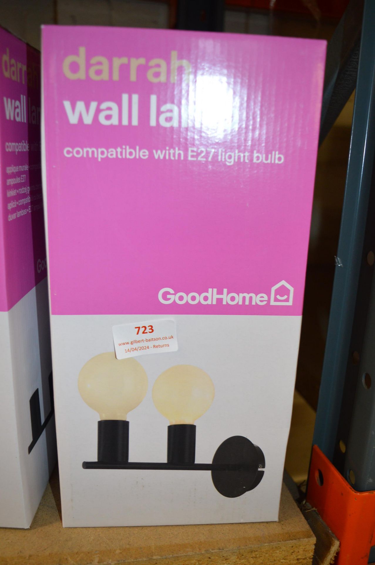 *Four Black Wall Lamps