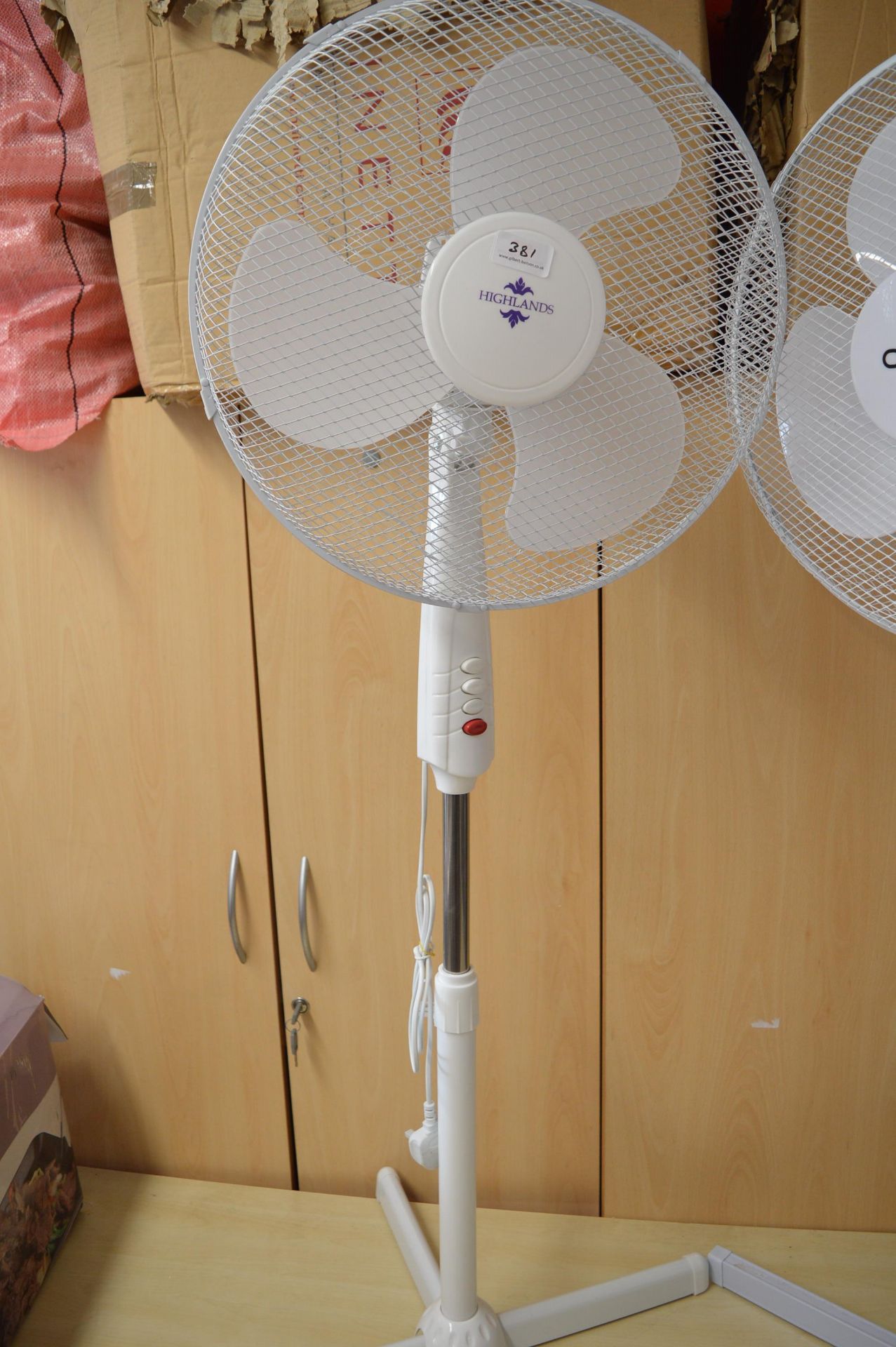 *Two White Floor Fans - Image 4 of 4