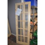 *15 Lite Knotty Pine Glazed Internal Door 78”x27”