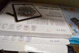 *Two Lithium Battery Tracing Light Pads