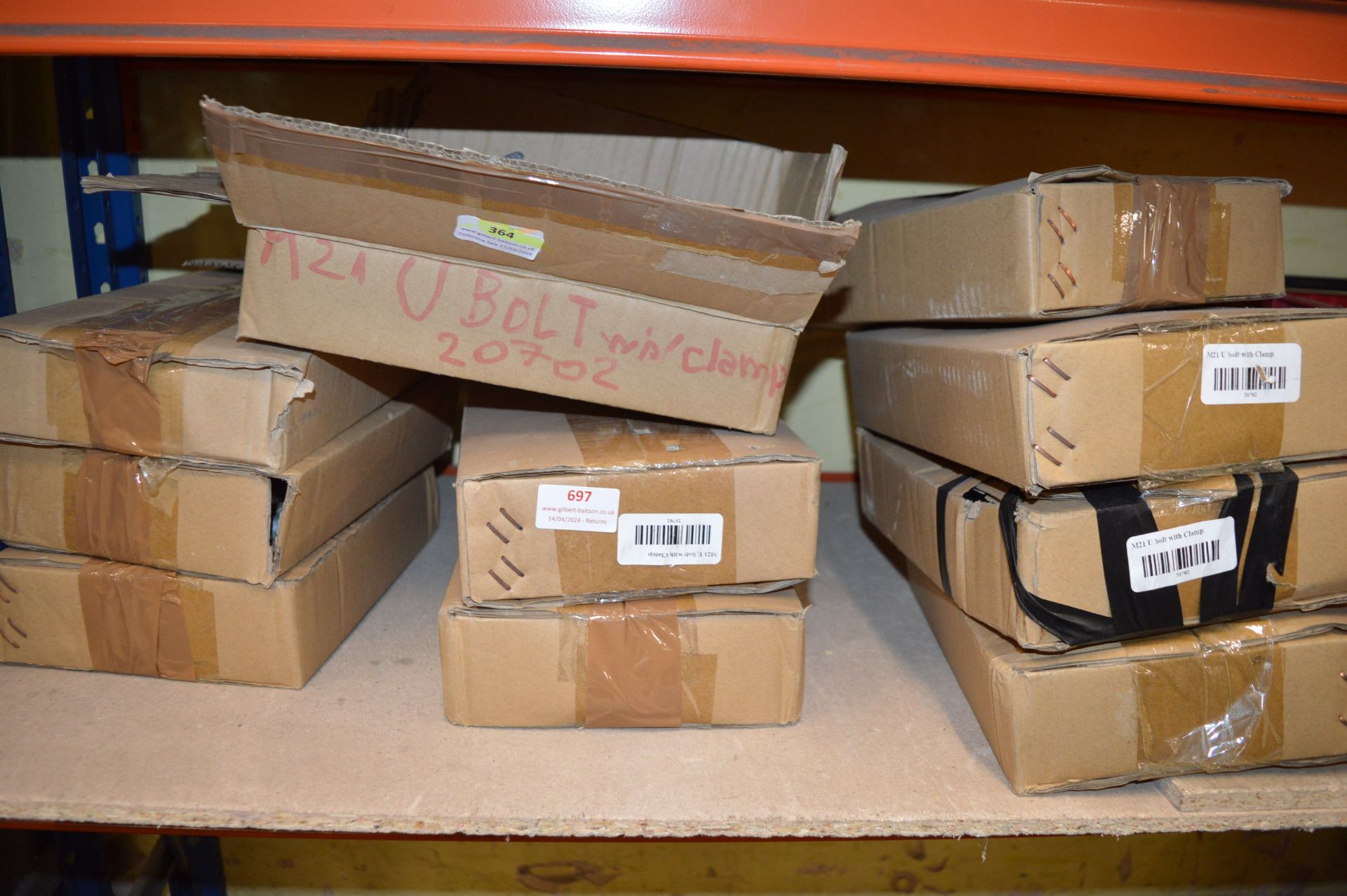 *Ten Boxes of U Bolt Clamps - Image 2 of 2
