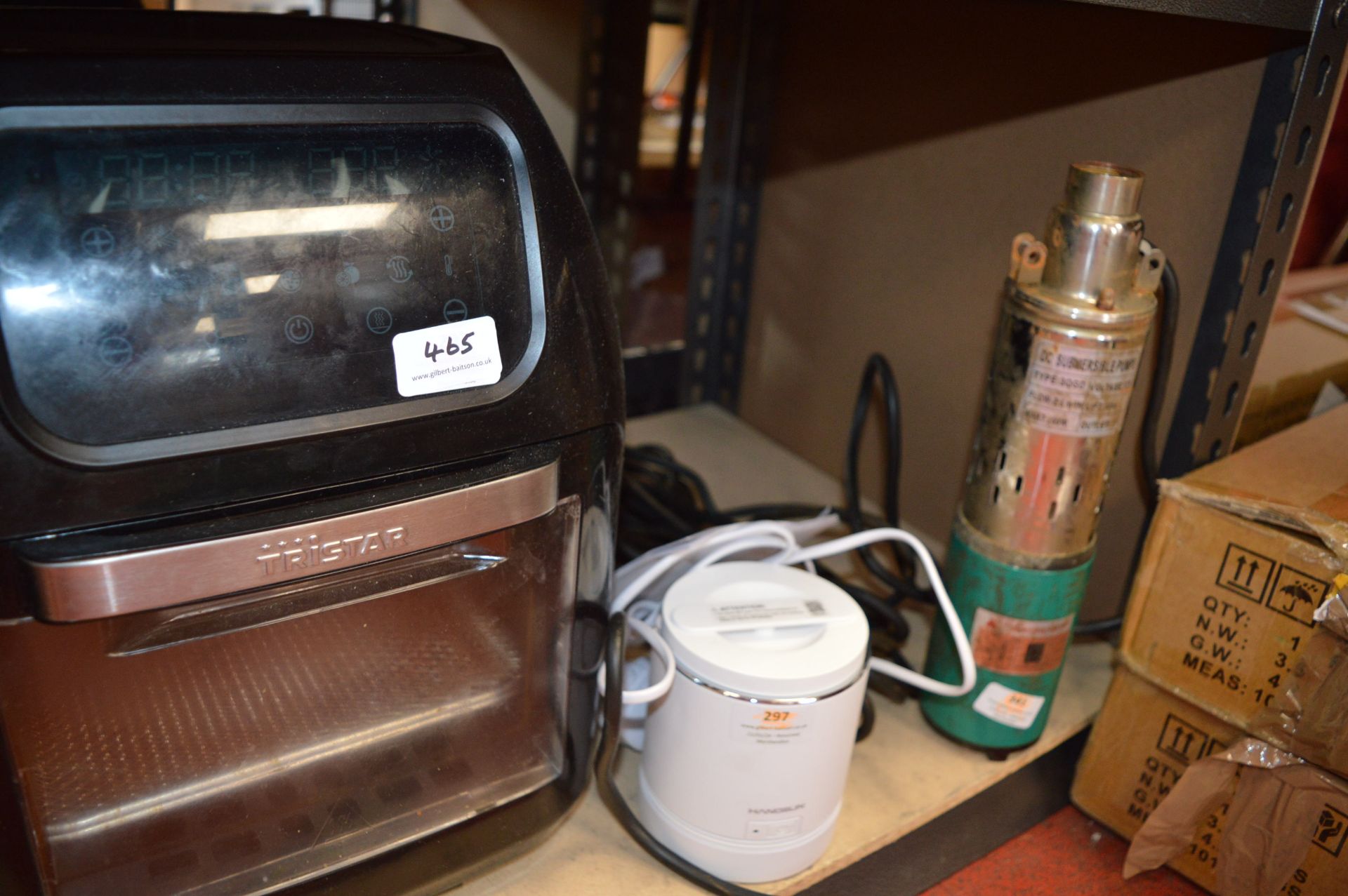 *Contents of Shelf to Include Two Air Fryers, Pump, Ultrasonic Denture Cleaner - Image 2 of 2