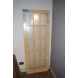 *15 Lite Knotty Pine Glazed Internal Door 762x1981mm
