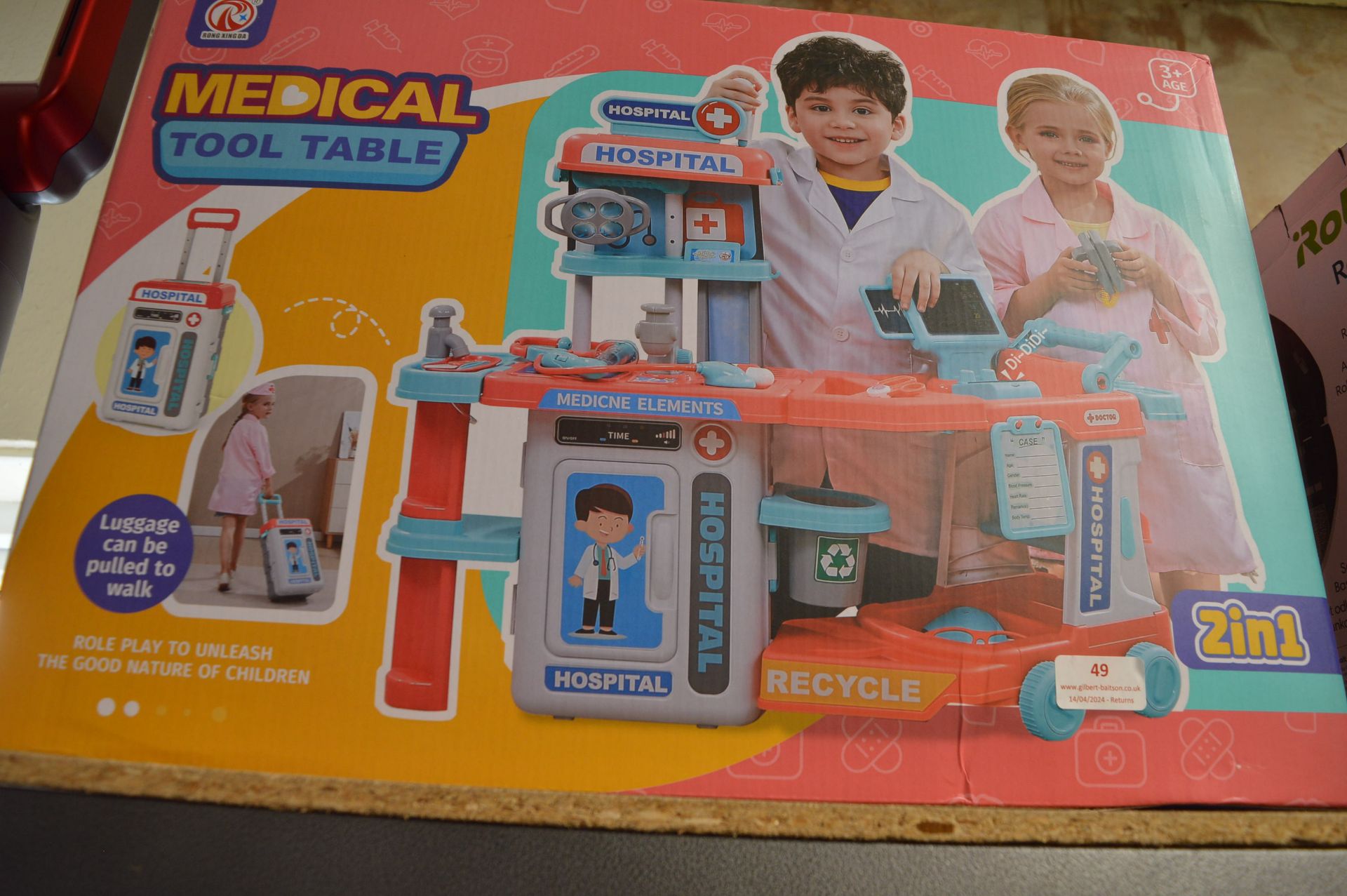 *2-in-1 Kid’s Medical Tool Table