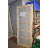 *15 Lite Knotty Pine Obscure Glazed Internal Door 80”x32”