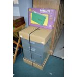 Three Drawer Metal Filing Cabinet plus Two Boxes o