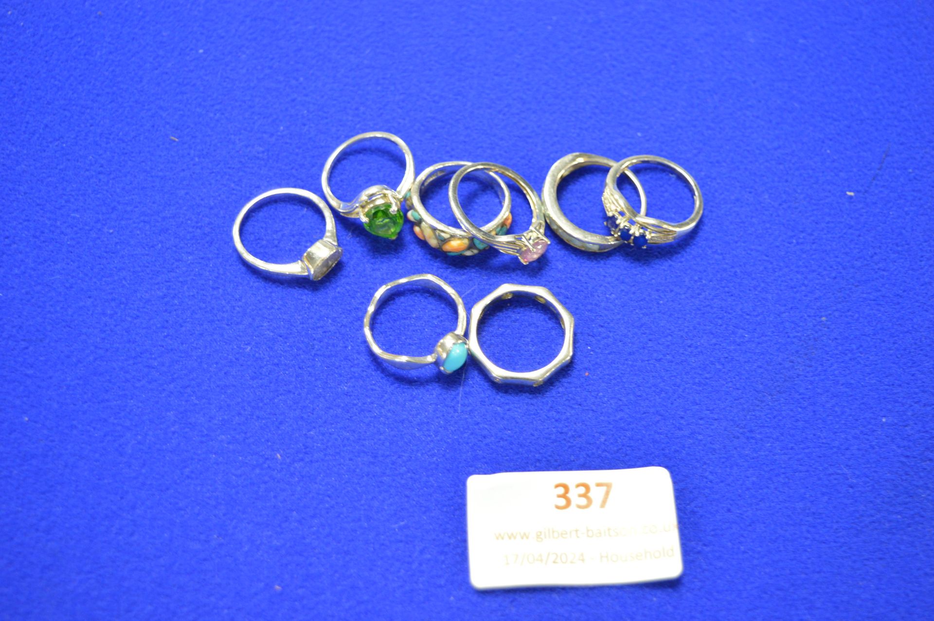 Eight 925 Sterling Silver Rings ~20g total - Image 3 of 4