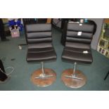 *Pair of Gas-Lift Barstools