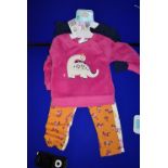 Pekkle Plush Top with Bodysuit & Pants 4pc Set Size: 18 months