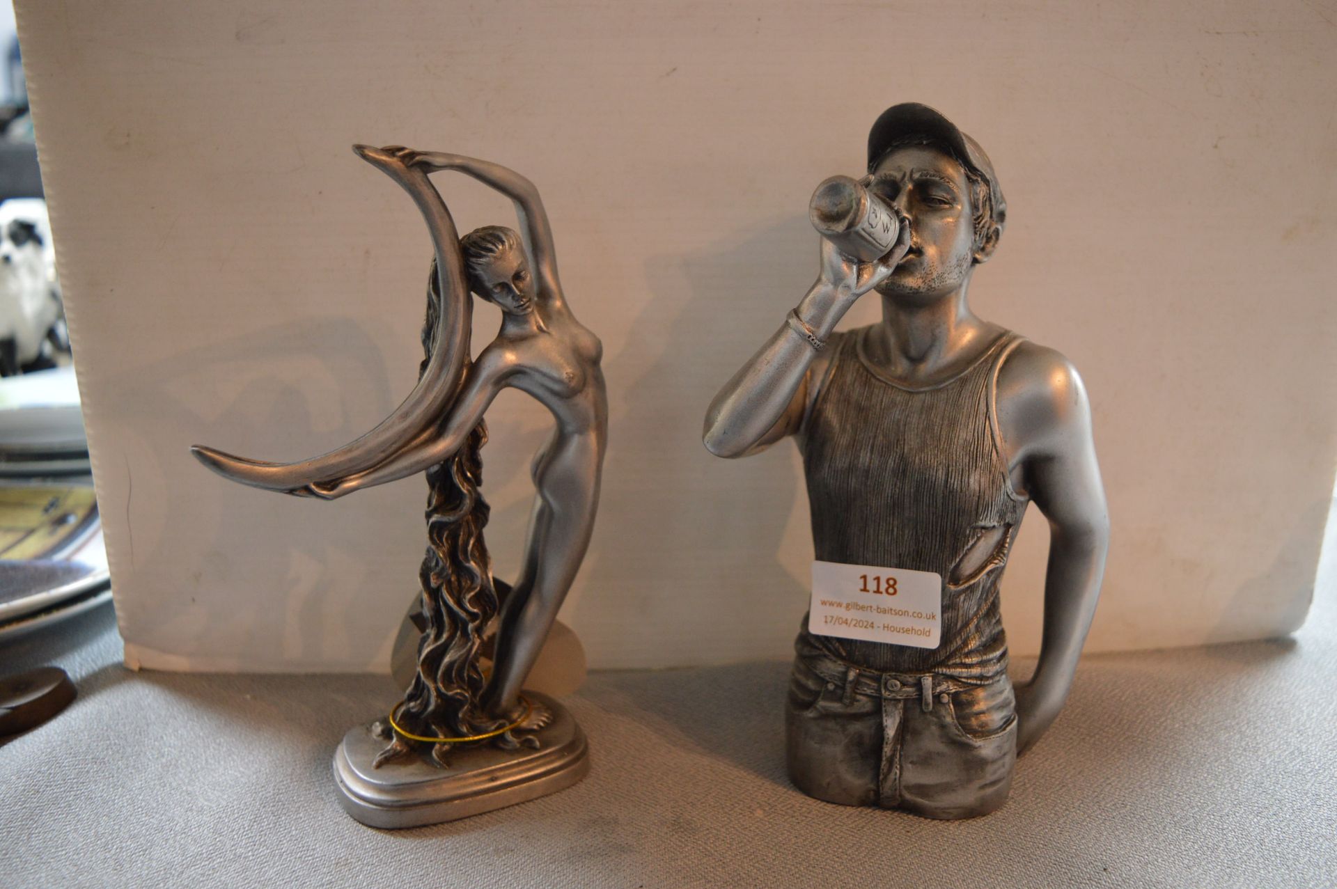 Two Metal Figurines