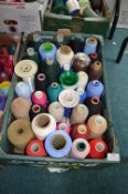 Spools of Assorted Thread and Yarn