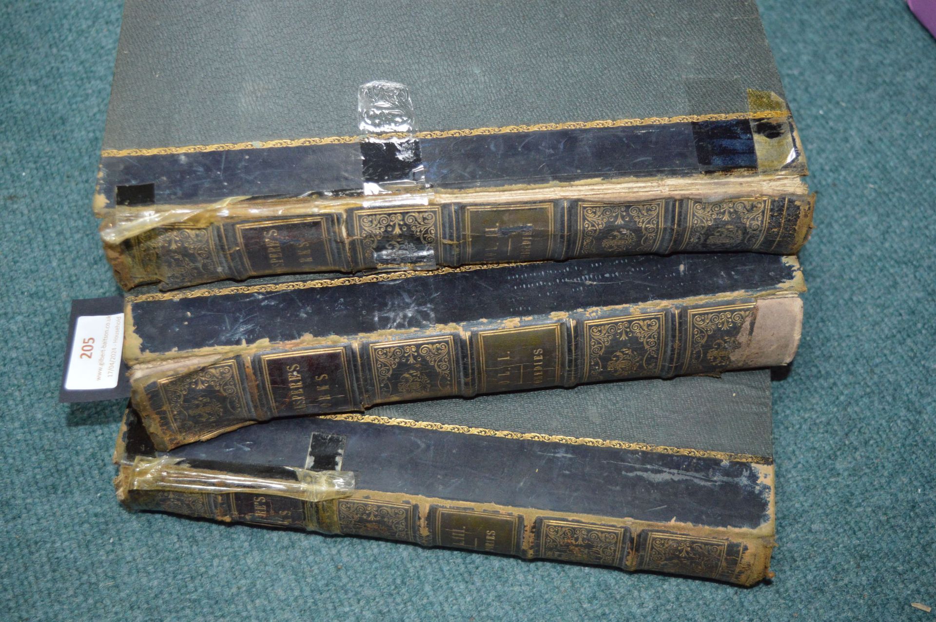 Three Volumes of the Works of Shakespeare publishe - Image 2 of 2