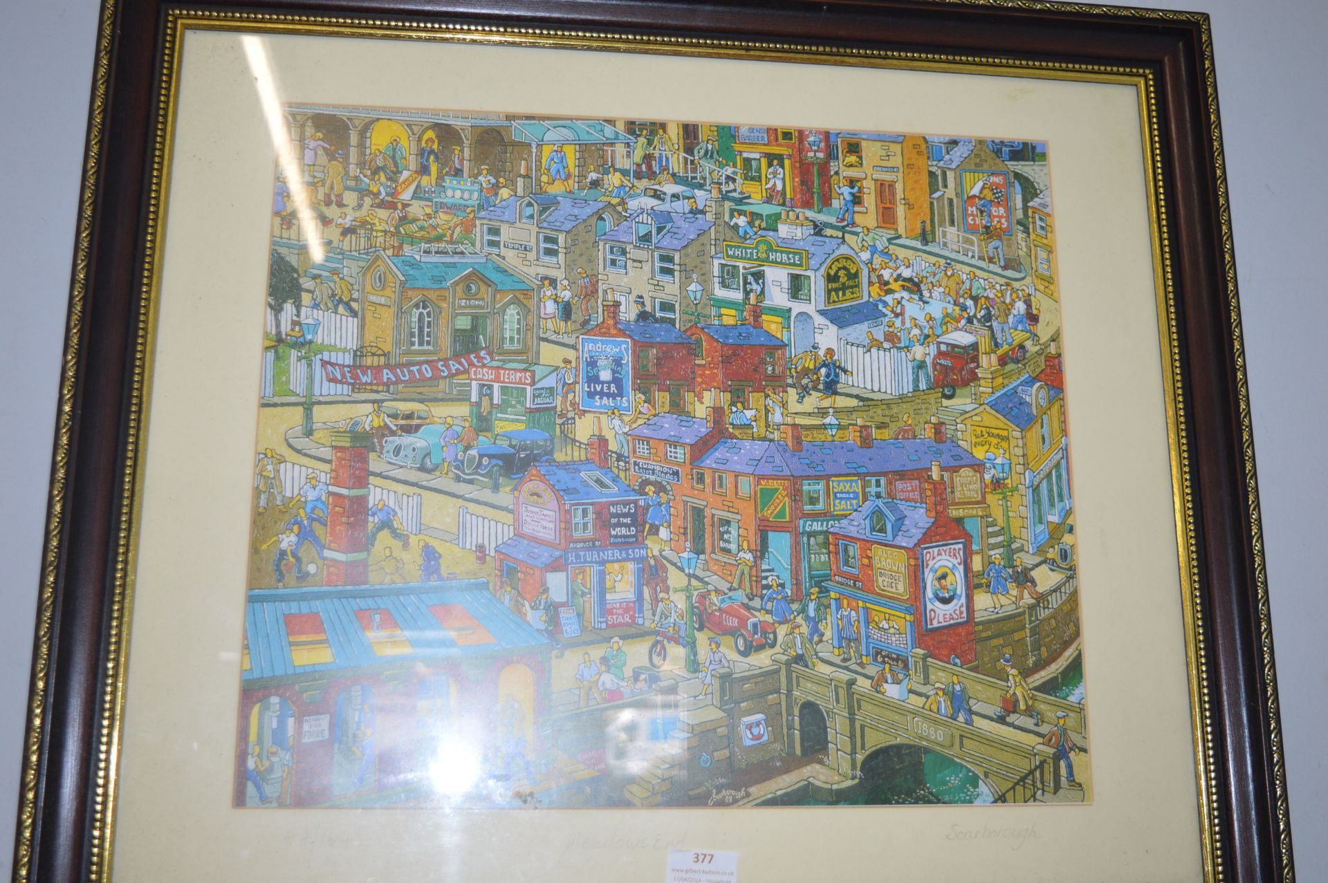 Print Entitled meadows End by C. Scarborough 1989 - Bild 2 aus 2