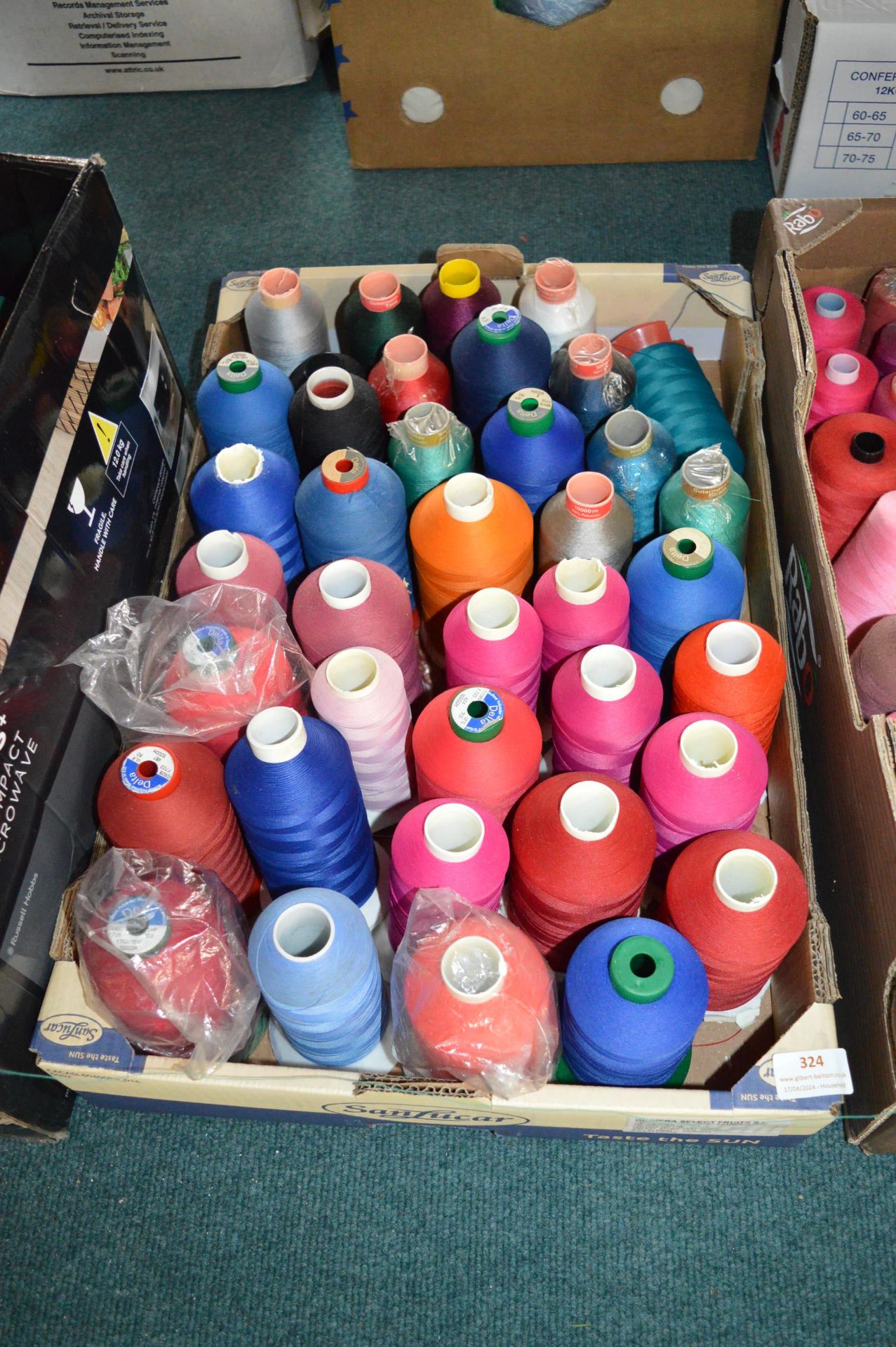 Spools of Assorted Threads