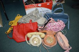 Handbags and Telephones