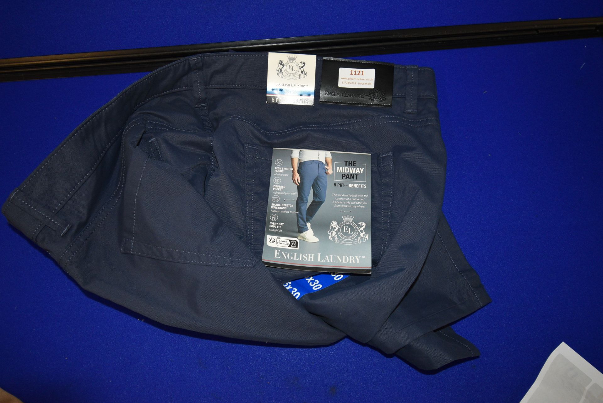 *English Laundry Blue Trousers Size: 36x30