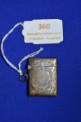 Hallmarked Sterling Silver Vesta Case - Birmingham