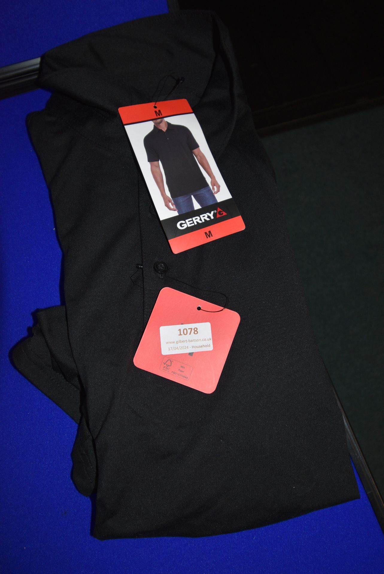 *Gerry Black Polo Shirt Size: M