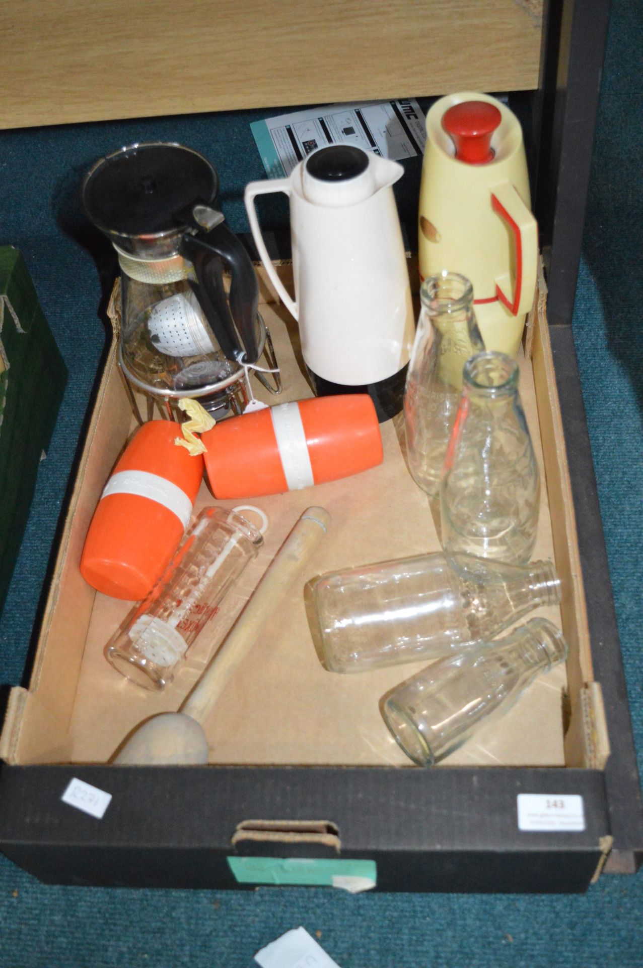 Vintage Kitchenalia Including Milk Bottles, etc.