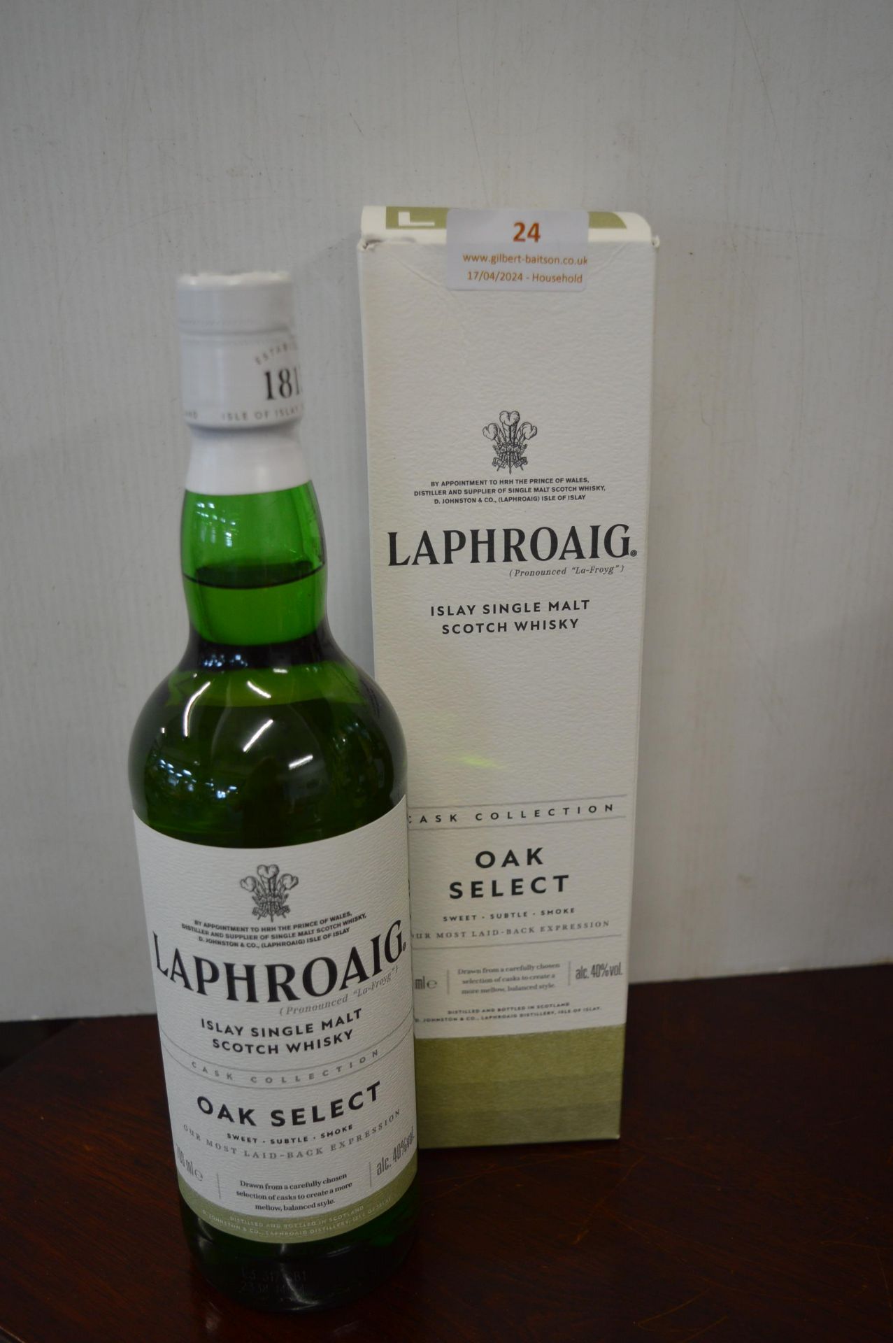 Laphroaig Oak Select Islay Single Malt Scotch Whis