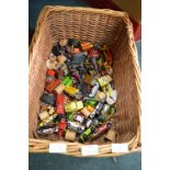 Basket of Playworn Toy Cars etc.