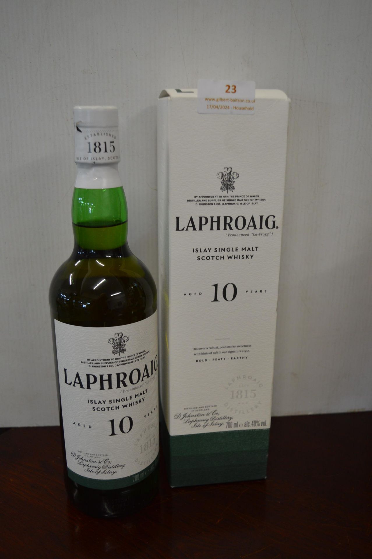 Laphroaig 10 Year Old Islay Single Malt Scotch Whi