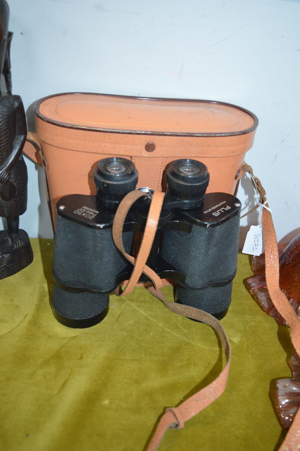 Pair of Plus 20x50 Field Binoculars with Case