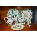 Masons Chartreuse Plates and Clocks etc.