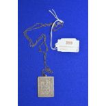 Hallmarked 925 Sterling Silver Ingot Pendant and C