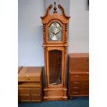 Modern Pine Long Case Clock